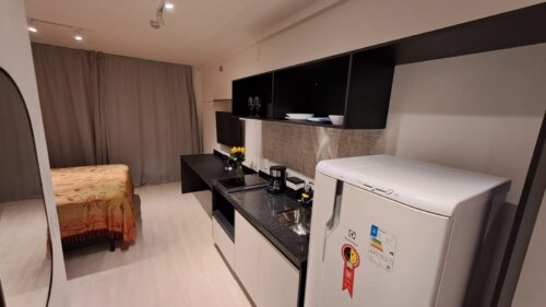 Studio, aluguel e venda, 27m² mobiliado, ao lado do metrô V. Madalena – São Paulo – SP.