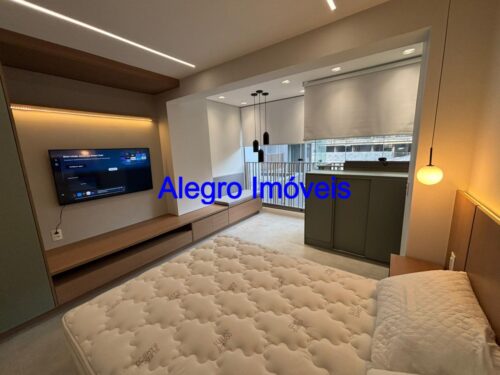 Studio na Vila Madalena, aluga, 100% MOBILIADO, 27m² a passos da Estação do Metrô, São Paulo – SP