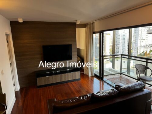 Apartamento com 1 Quarto e 1 banheiro para Alugar, 57 m² por R$ 5.300/Mês