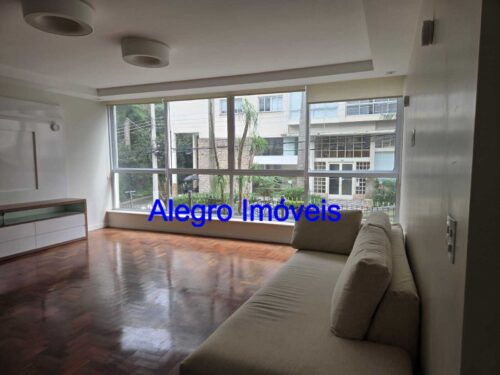 Apartamento de 182 m² com 3 quartos para aluguel em Pacaembu