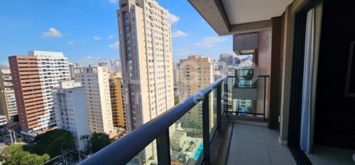 Vista espetacular no Itaim Bibi. Andar Alto com Varanda