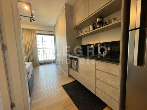 Studio 26m² completamente pronto para duas pessoas