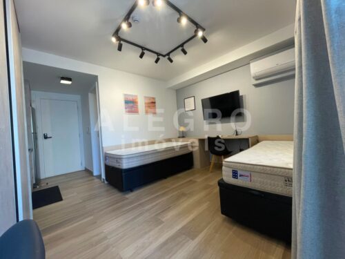 Studio 26m² completamente pronto para duas pessoas