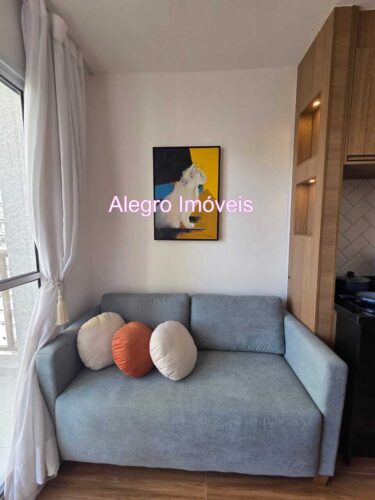 Apartamento de 27 m² com 1 quarto suíte para aluguel em Perdizes a passos da PUC.